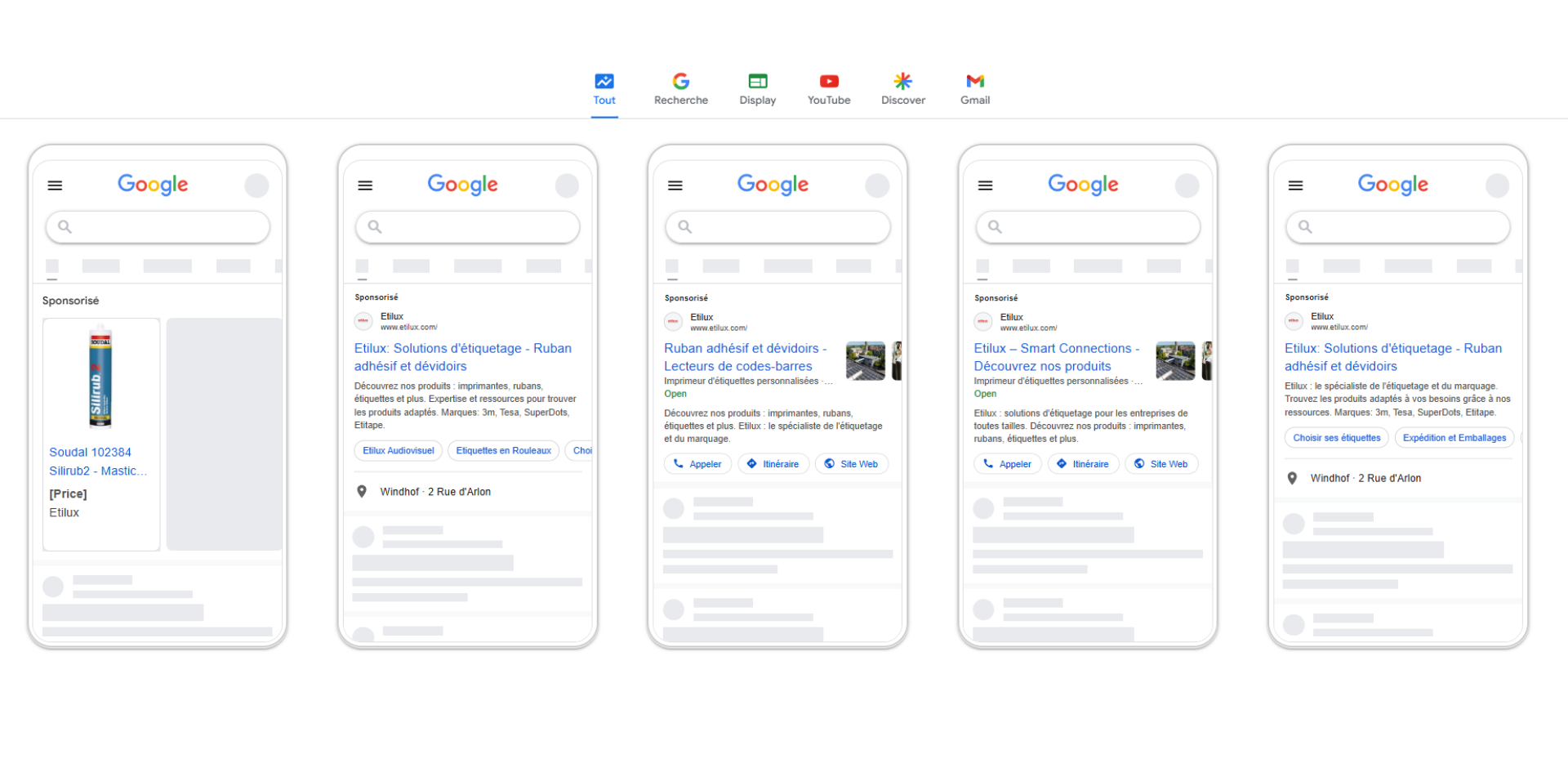 Campagnes Google shopping